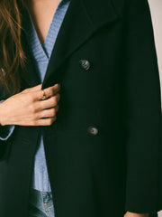 Panita wool rich coat - Navy | NRBY Clothing