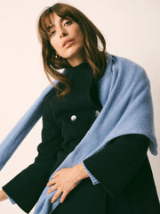Panita wool rich coat - Navy | NRBY Clothing