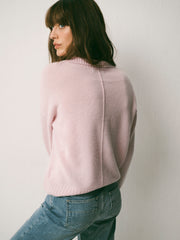 Sydney cashmere collared sweater - Soft Pink | NRBY Clothing