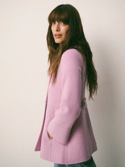 Panita wool rich coat - Pink | NRBY Clothing