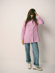 Panita wool rich coat - Pink | NRBY Clothing