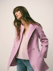 Panita wool rich coat - Pink | NRBY Clothing