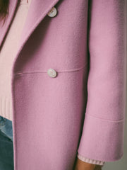 Panita wool rich coat - Pink | NRBY Clothing