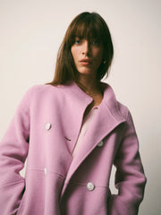 Panita wool rich coat - Pink | NRBY Clothing