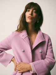 Panita wool rich coat - Pink | NRBY Clothing