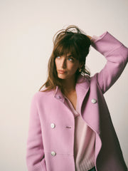 Panita wool rich coat - Pink | NRBY Clothing