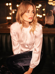 Patsy silk satin top - Ivory