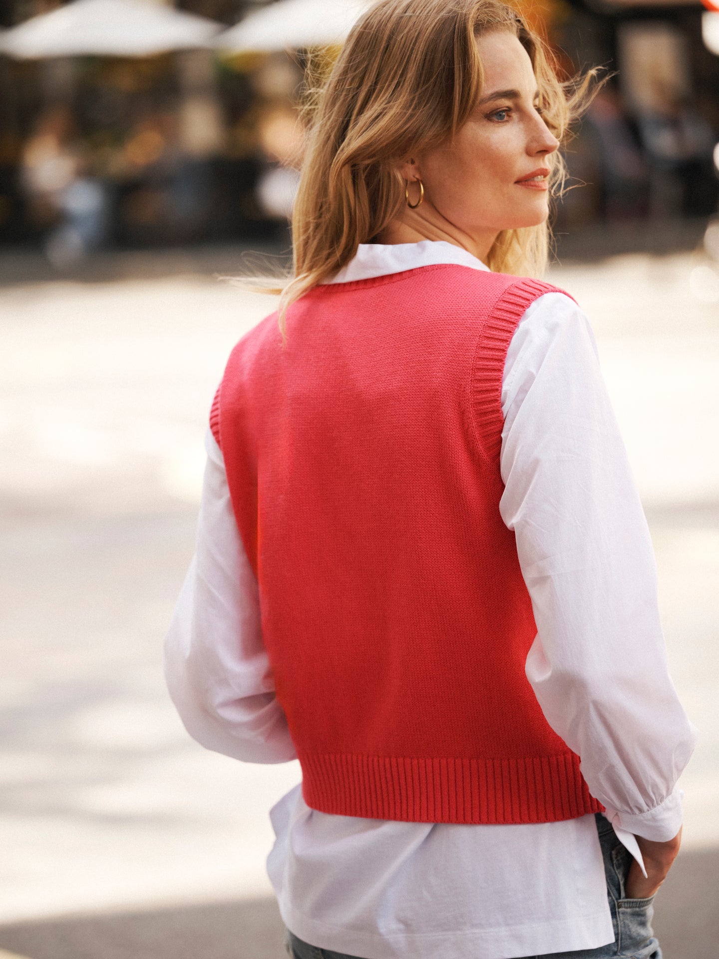 Posey cotton cashmere tank - Pink