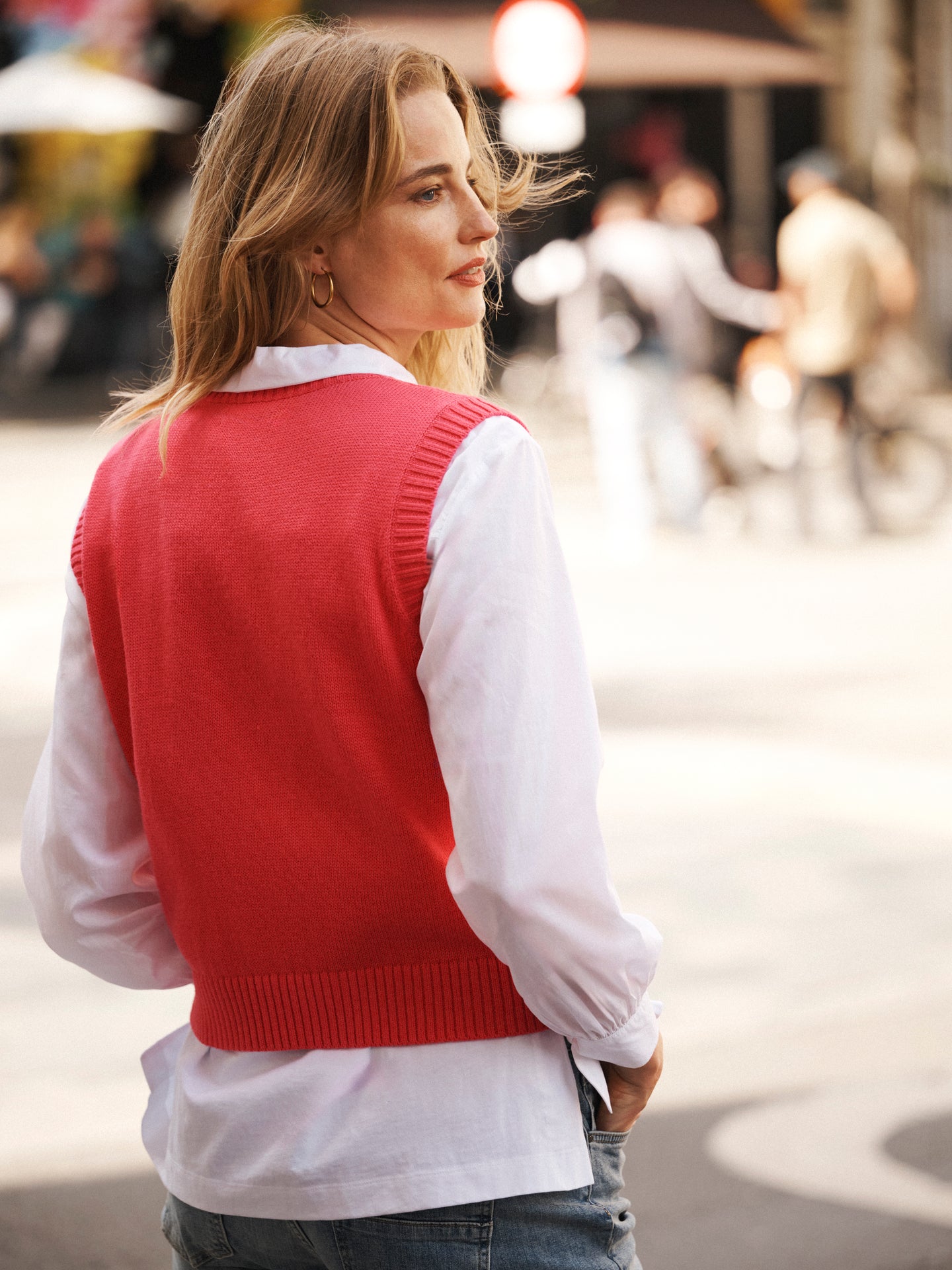 Posey cotton cashmere tank - Pink
