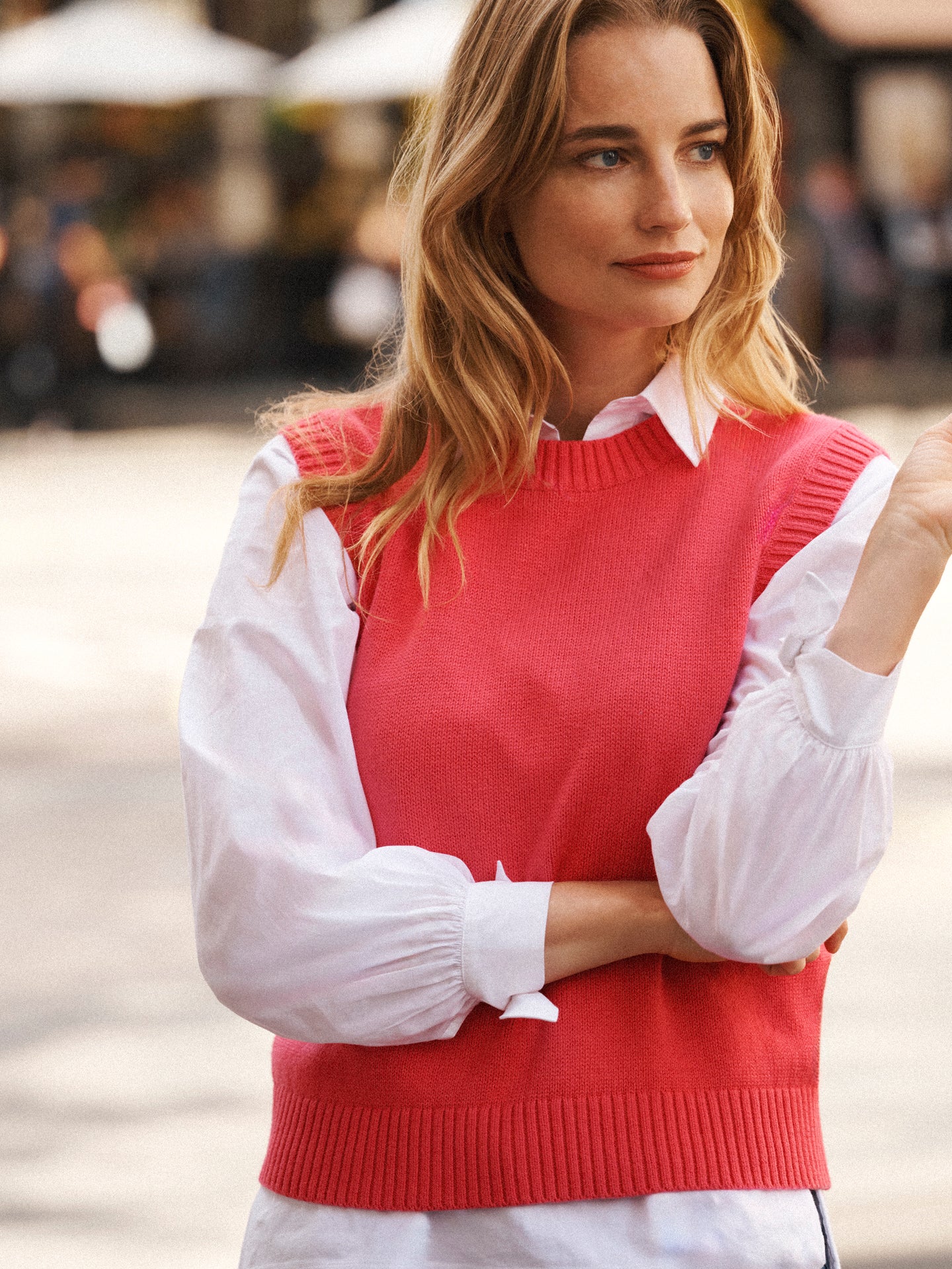 Posey cotton cashmere tank - Pink