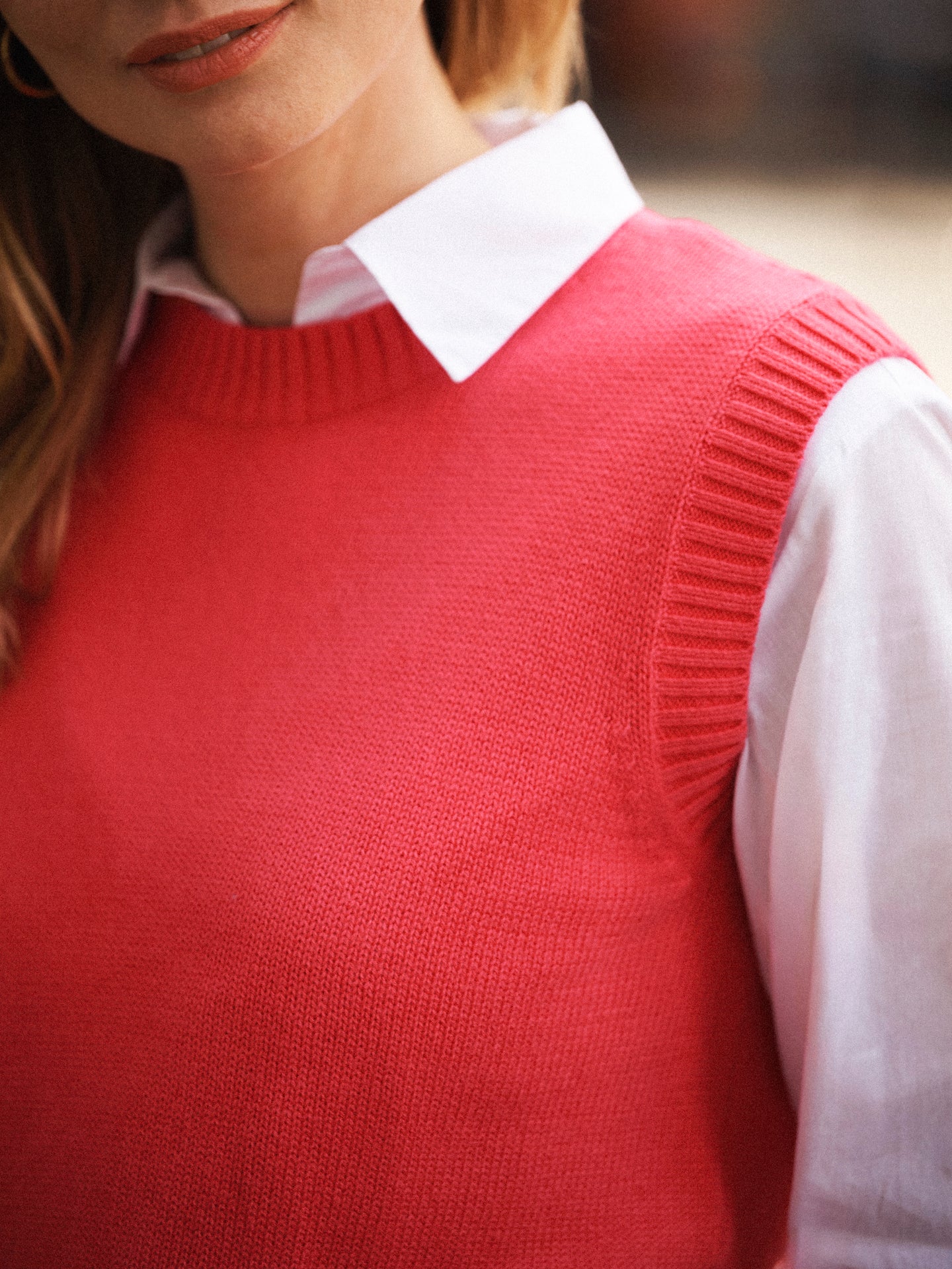 Posey cotton cashmere tank - Pink