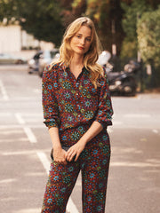 Chiara silk kaleidoscope shirt