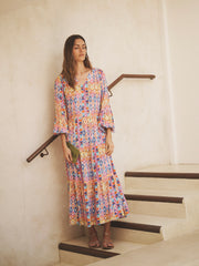 Priya ikat heart printed maxi dress | NRBY Clothing