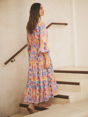 Priya ikat heart printed maxi dress | NRBY Clothing