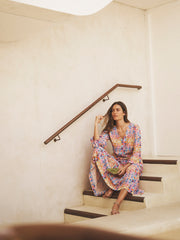 Priya ikat heart printed maxi dress | NRBY Clothing