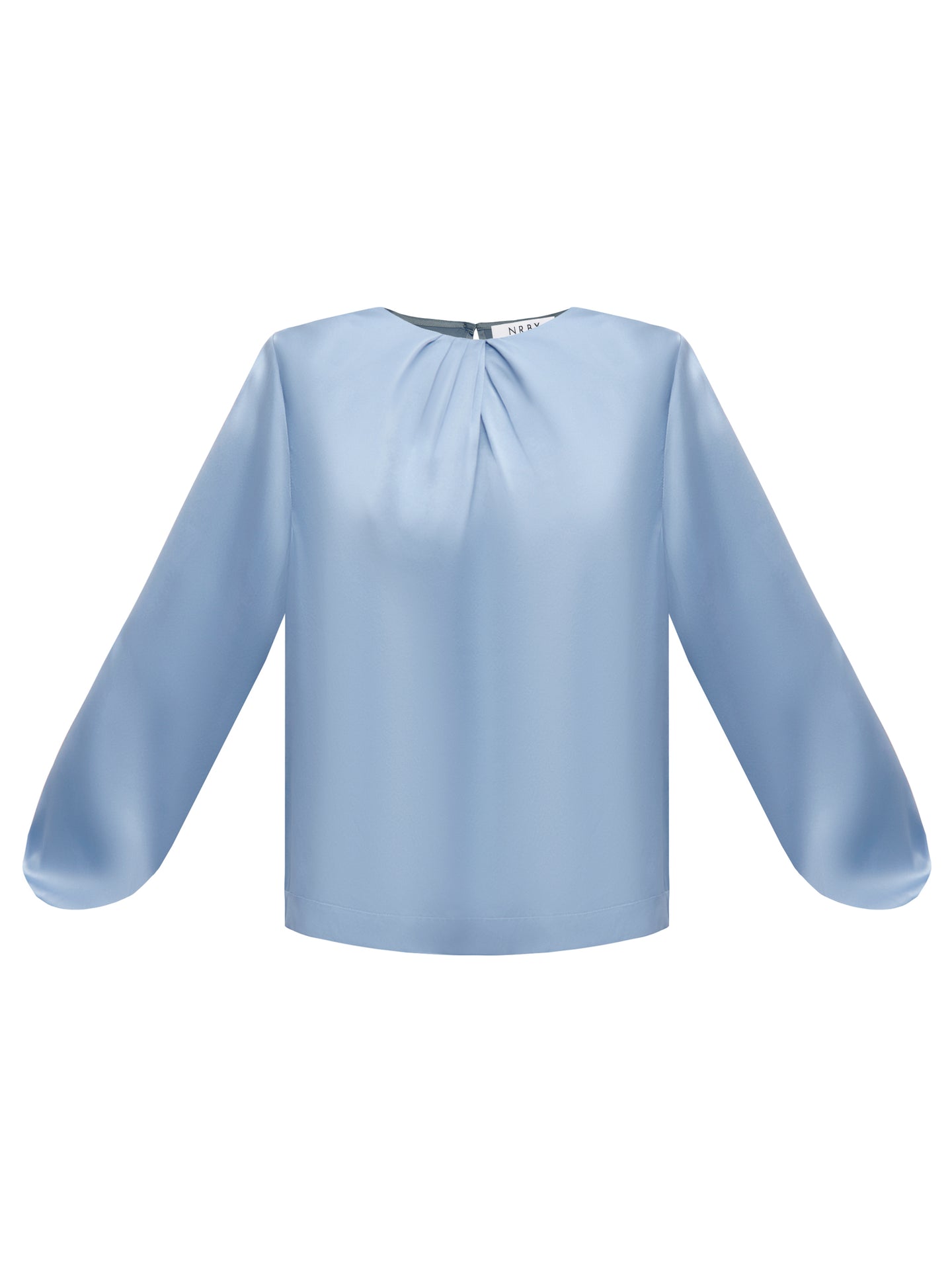 Patsy silk satin top - Chambray