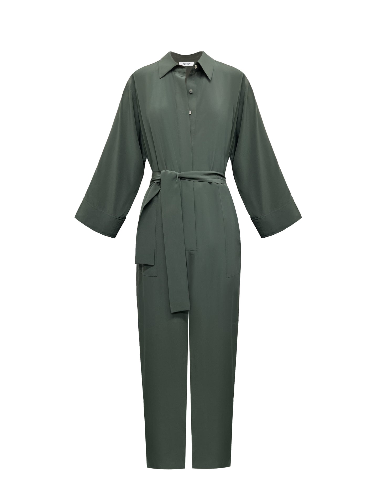 Pip silk jumpsuit - Khaki