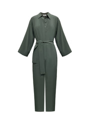 Pip silk jumpsuit - Khaki