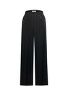 Pippi viscose jersey wide leg trouser - Black