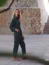 Pip silk jumpsuit - Khaki