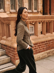Robyn suede jacket - Khaki