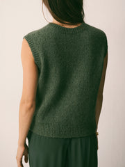 Rosie alpaca blend tank - Khaki