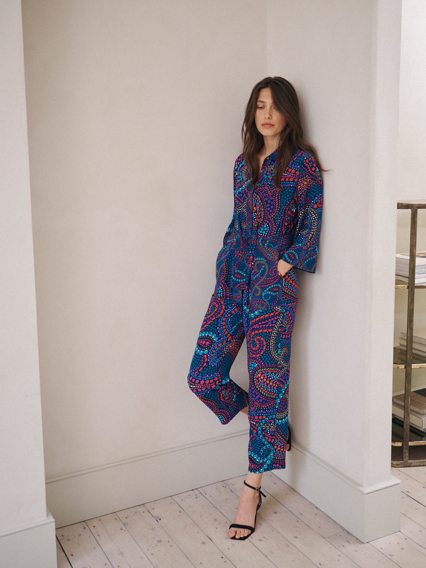 Pip silk star paisley jumpsuit