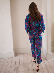 Pip silk star paisley jumpsuit