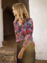 Nicola viscose crazy petal top