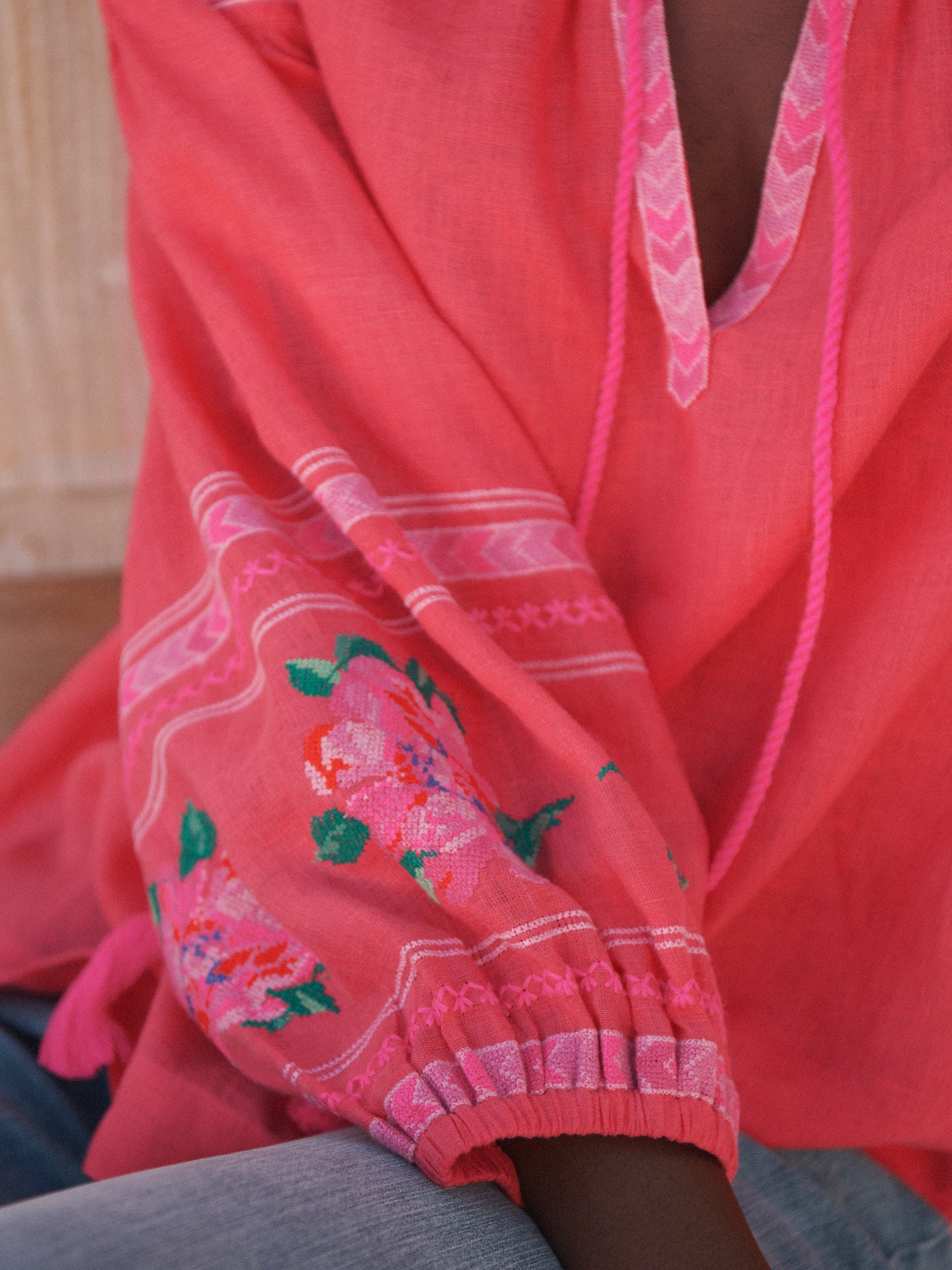 Pink Linen Shirt