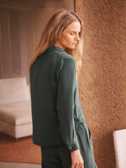 Green Silk Shirt