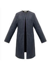 Russo suede coat - Ink