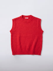 Rosie alpaca blend crew neck tank - Red