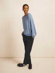 Sandi cotton sweatshirt - Azure Blue