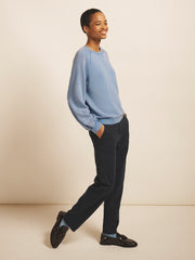 Sandi cotton sweatshirt - Azure Blue
