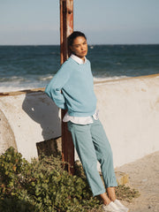 Sandi cotton sweatshirt - Aqua