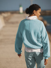 Sandi cotton sweatshirt - Aqua