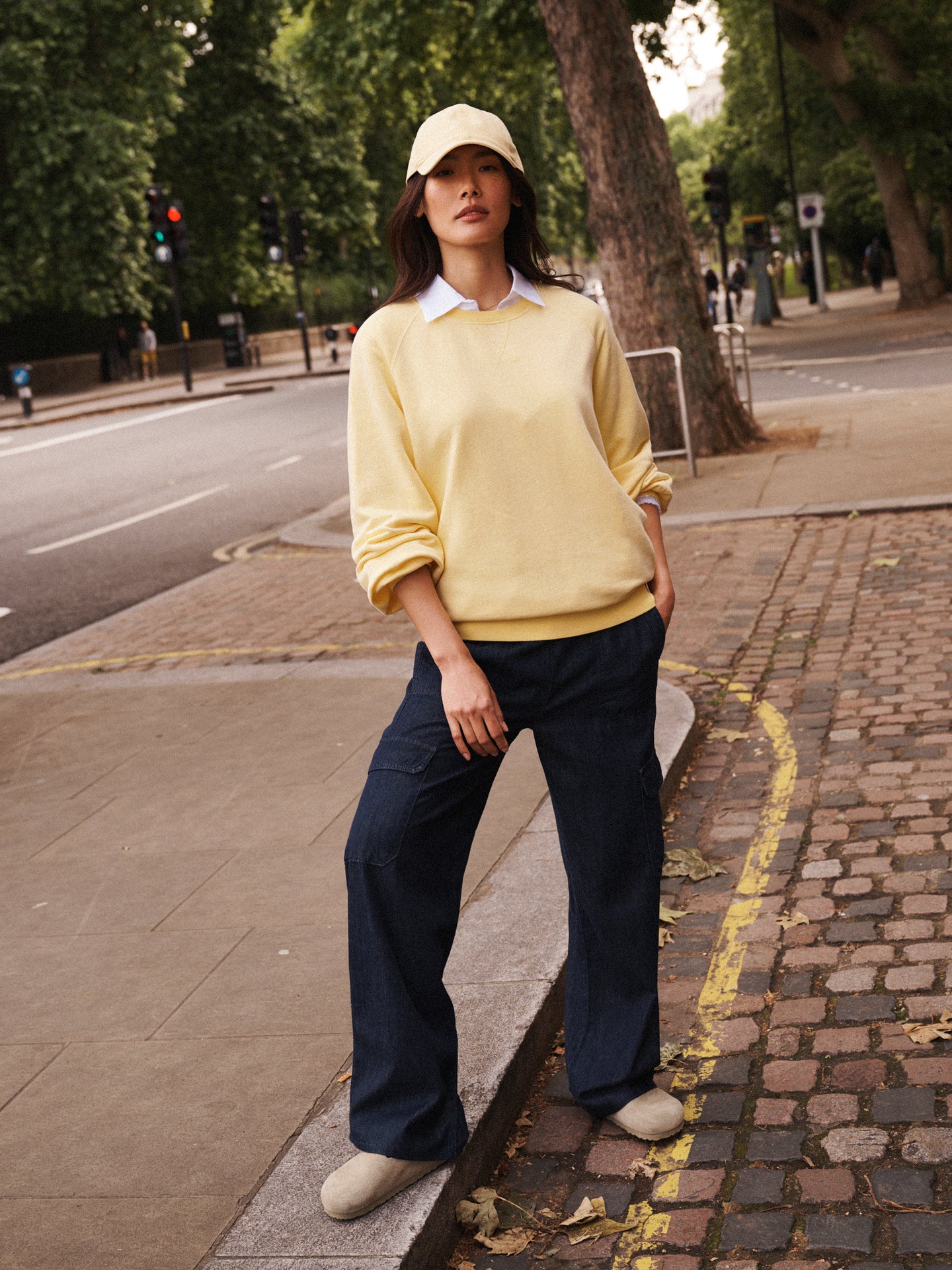 Sandi cotton sweatshirt - Buttermilk Yellow