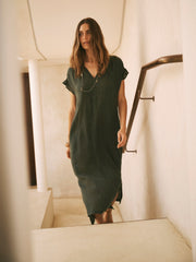 Sasha gauze linen dress - Khaki