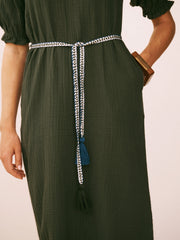 Shirley Cotton Double Cloth Dress - Khaki | NRBY Clothing