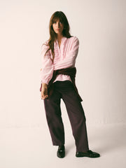 Rowan cotton barrel leg jean - Plum Noir | NRBY Clothing