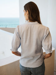Sinead cotton double cloth shirt - Pale Blue | NRBY Clothing