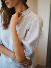 Sinead cotton double cloth shirt - Pale Blue | NRBY Clothing