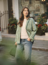 Skylar oversized cotton jacket - Soft Green