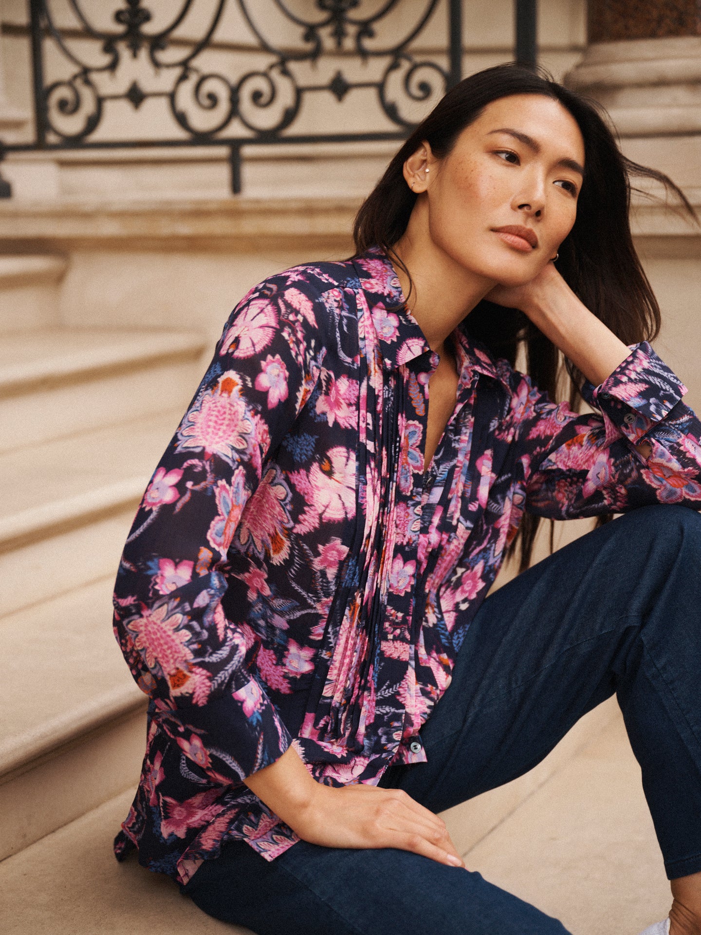 Sybil blurred block shirt