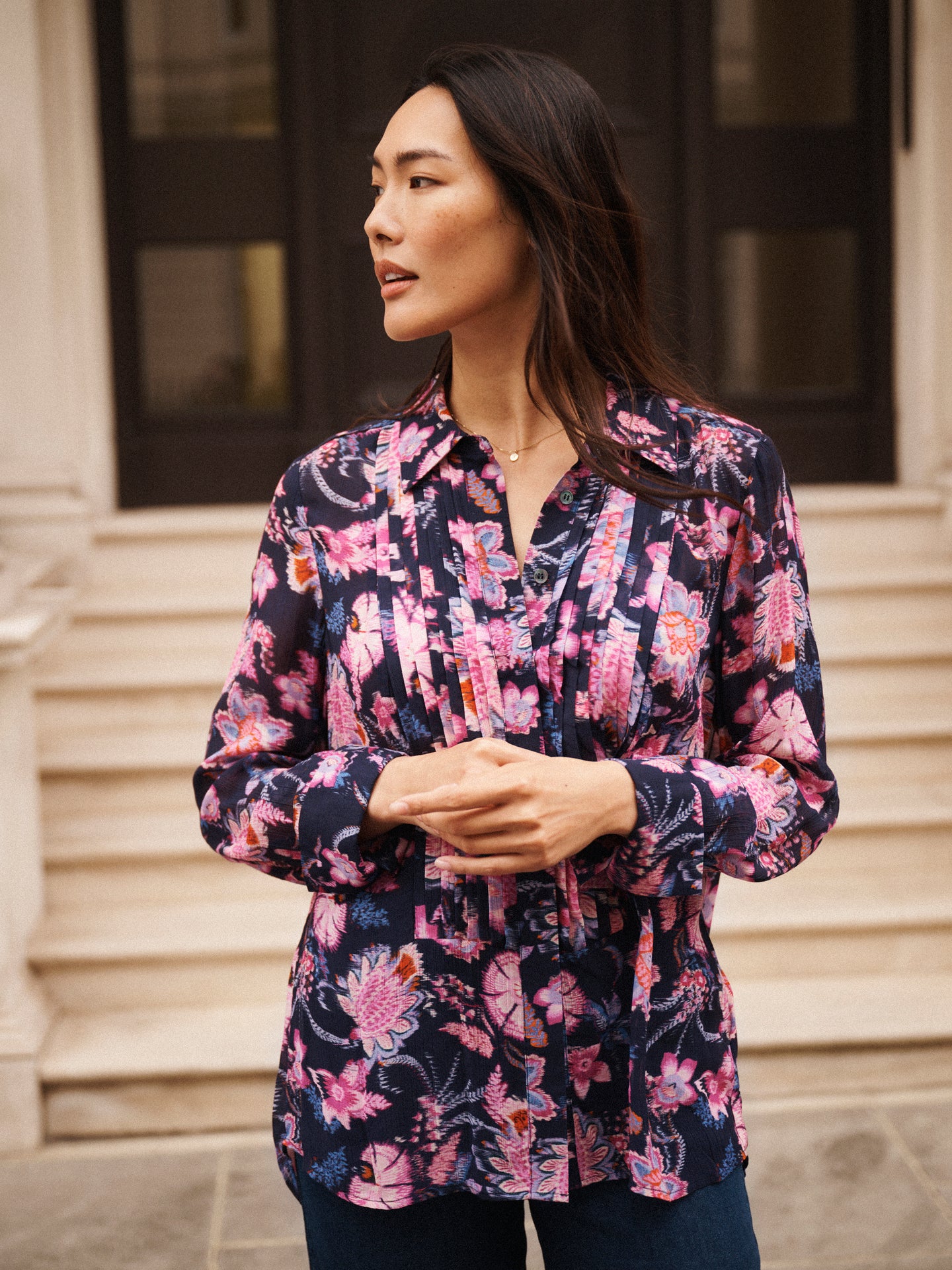 Sybil blurred block shirt