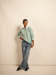 Sydney cashmere crew neck sweater - Aqua