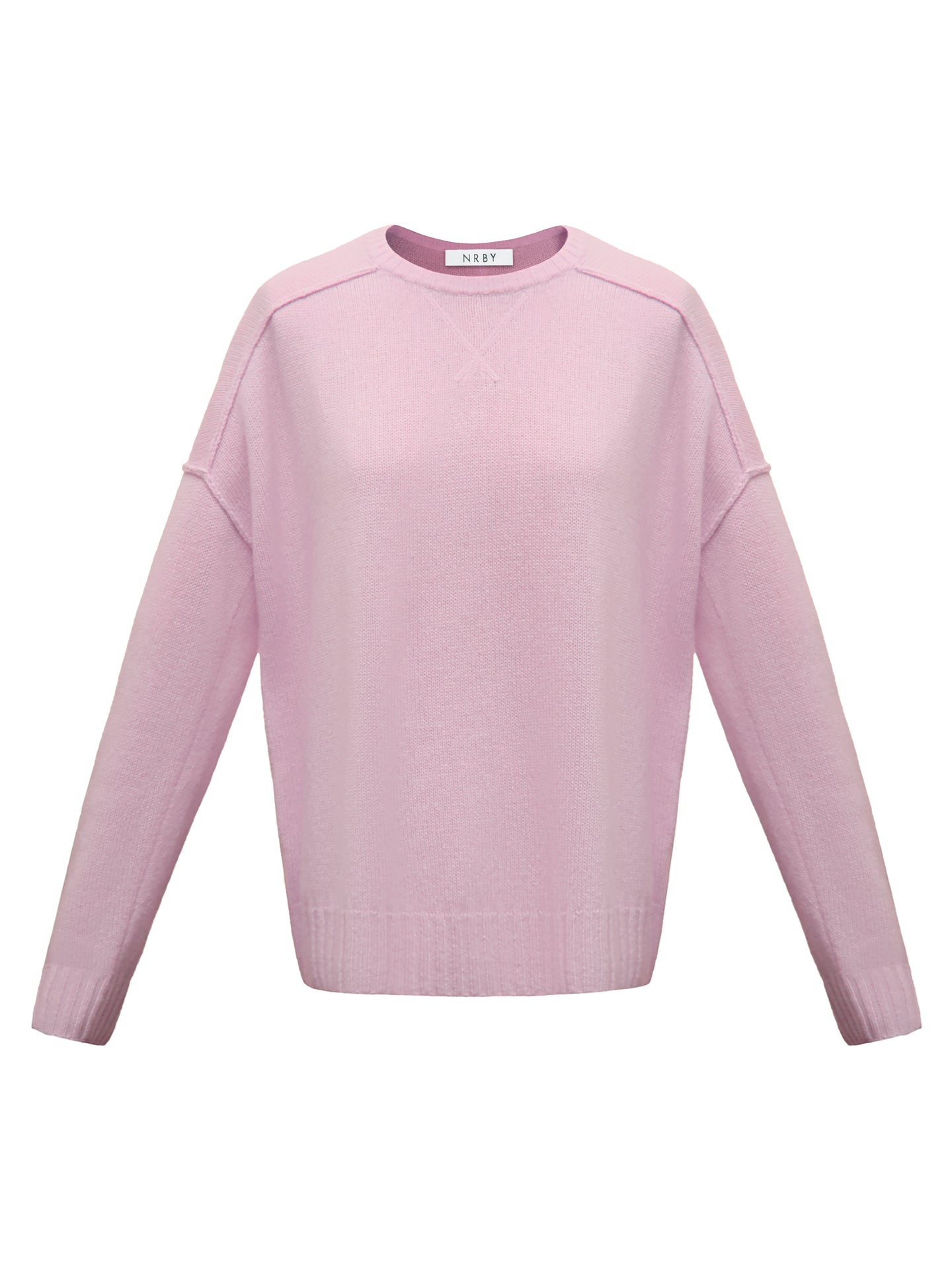 Sydney cashmere crew neck sweater - Soft Pink