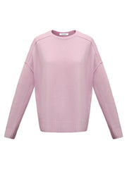 Sydney cashmere crew neck sweater - Soft Pink