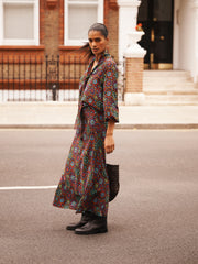 Tabby silk kaleidoscope skirt